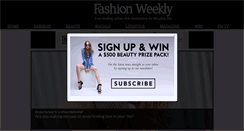 Desktop Screenshot of fashionweekly.com.au