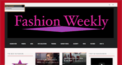 Desktop Screenshot of fashionweekly.com