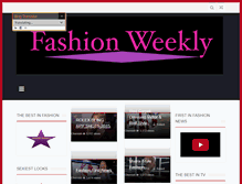 Tablet Screenshot of fashionweekly.com
